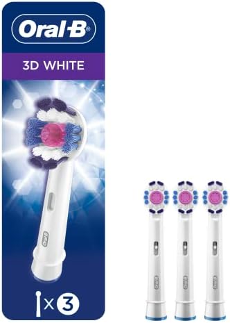 Oral-B 3D White Electric Toothbrush Replacement Brush Heads Refill, 3 Count
