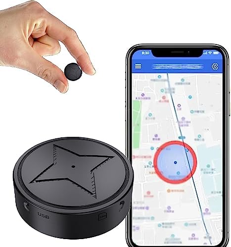 GPS Tracker for Vehicles, No Subscription, No Monthly Fee, Strong Magnetic Vehicle Anti-Lost Tracker, Magnetic Smallest GPS Tracker Locator Real Time, Anti-Theft Micro Tracking Device with Free App
