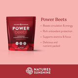 Nature's Sunshine Power Beets – Patented Nutrient Blend of Beet Root Powder and Nutrients to Promote Performance, Mental Clarity, & Vitality – Non-GMO, Soy & Gluten Free – 30 Servings Power Pouch