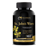 St Johns Wort 900mg-Mood Support Supplement*-Calm Supplements*-120 Vegetable St Johns Wort Capsules(2 Month Supply),450mg of Vegan, Non-GMO St. John's Wort (Hypericum Perforatum),0.3%Hypericin per Cap