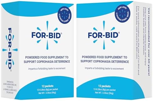 for Dogs and Cats | Stool Eating & Coprophagia Deterrent | Dog & Cat Food Powder Additive to Prevent Dogs from Eating Poop | Safe for Your Pets | Vet Recommended Formula for Anti-Coprophagia