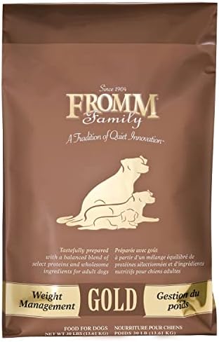 Fromm Weight Management Gold Premium Dry Dog Food - Weight Management Dog Food for Medium & Small Breeds - Turkey Recipe - 30 lb