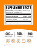 BULKSUPPLEMENTS.COM Chondroitin Sulfate Powder - Chondroitin Sulfate Supplements, Chondroitin Sulfate 750mg - Gluten Free, 750mg per Serving, 500g (1.1 lbs) (Pack of 1)