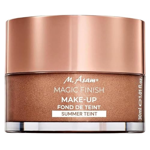 M. Asam Magic Finish Summer Teint Make-Up Mousse (1.01 Fl Oz) – 4in1 Primer, Foundation, Concealer & Powder With Buildable Coverage, Hides Redness And Dark Spots, Vegan, For Medium To Deep Skin Tones