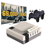 Kinhank Video Games Consoles 256G, Super Console X Cube Retro Game Console with 65000+ Classic Games, 4 USB Port,Up to 5 Players, 2 Wireless Game Controllers