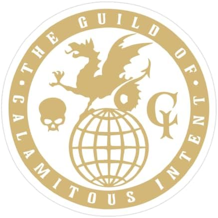 3 Pcs Stickers Silver Bumper The Vinyl Venture Decal Brothers Decor Guild of Calamitous 2-5 Inch Sticker for Wall Laptop Helmet Water Bottle Bike Car, White