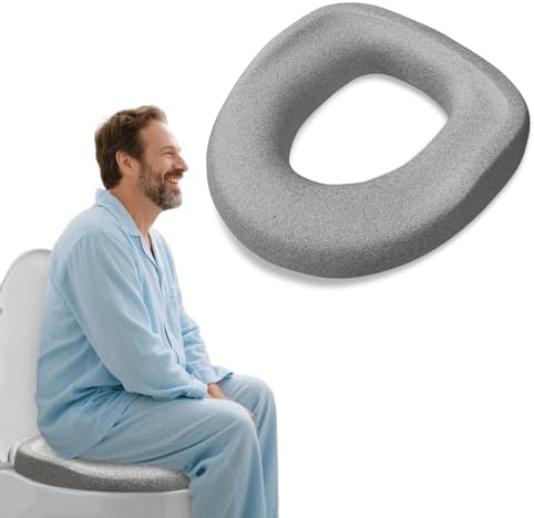 Toilet Seat Riser - Adds 3 Inch of Height to Toilet - with 300 Pound Weight Capacity,no installation,for Seniors Adults Elderly Handicap Disabled Fits Most Standard and Elongated Toilets