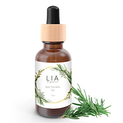 Hair Growth Oil - Organic, Vegan, Cruelty-Free - Rosemary, Castor, Pumpkin Seed, and Amla for Thick, Healthy Hair - 1.70 Fl Oz (Pack of 1)