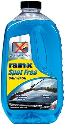 Rain-X 620073 - Car Wash Deep Cleaning, High Foam Soap Provides Spot Free Shine with No Towel Or Hand Drying Needed - Car soap for car cleaning and detailing 48 fl oz