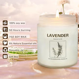 Candles for Home Scented, 4 Pack Scented Candles Gifts for Women 28 oz 200 Hour Long Lasting Natural Soy Candles, Lavender, Orange Garden Venice, Campfire Marshmallows 3 scents