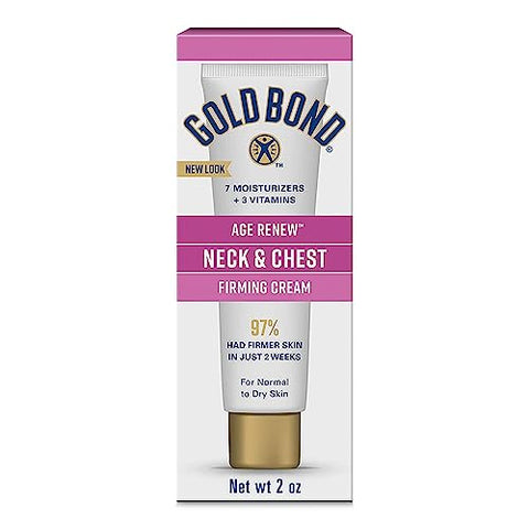 Gold Bond Neck & Chest Firming Cream 2 oz, Clinically Tested Skin Firming Cream (Pack of 2)