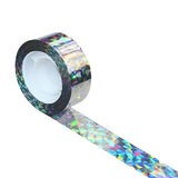 Bird Scare Ribbon Double Sided Holographic Reflective Ribbon Tape to Keep Away Woodpecker, Pigeon, Hawks, Grackles Bird (0.9in x 260ft)