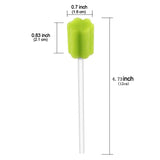 Wellgler's Disposable Oral Swabs，Mmouth Swabs for Elderly (50 green)