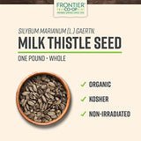 Frontier Co-op Organic Whole Milk Thistle Seed 1lb