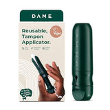 DAME Reusable Tampon Applicator | No Boiling Required, Easy to Clean | Fits All Tampons | Reduce Plastic Waste | 3 Organic Cotton Tampons Included | Sustainable Period Care