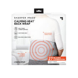 Calming Heat Back Wrap by Sharper Image- Electric Back Heating Pad with Customizable Inflatable Lumbar Support, Soothing Heat, & Massaging Vibrations- 9 Settings 3 Heat, 3 Vibration, 3 Lumbar