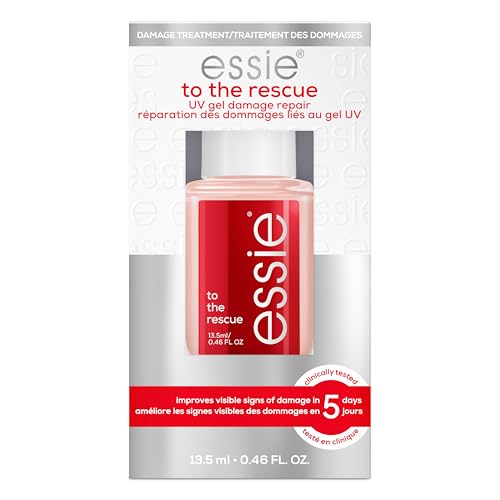 essie nail care, UV gel damage repair nail treatment, to the rescue nail repair base coat, 0.46 fl oz