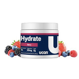 UCAN Hydrate, Berry, Keto, Sugar-Free Electrolyte Replacement for Men & Women, Non-GMO, Vegan, Gluten-Free, Great for Runners, Gym-Goers and High Performance Athletes | 30 Servings (3.15 Ounces)