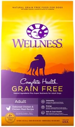 Wellness Natural Pet Food Complete Health Natural Grain Free Dry Dog Food, Chicken, 24-Pound Bag
