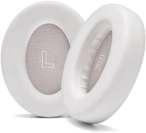 WC PadZ QC Ultra - Upgraded Earpads for Bose QuietComfort Ultra Made by Wicked Cushions | Enhanced Comfort & Thickness | Upgraded Memory Foam & Premium Materials | White Smoke