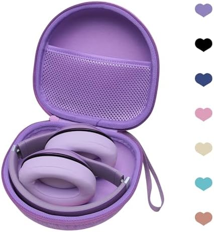 Headphone Case Compatible with JBL Tune 520BT/BERIBES/TOZO/KVIDIO/Beats/Soundcore Anker Noise Cancelling Over-Ear Headphones, Purple