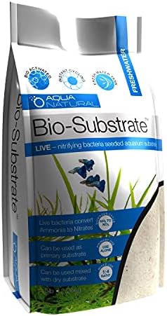 Aqua Natural Sugar White Sand Bio-Substrate 5lb for Aquariums, Sand seeded with Start up bio-Active nitrifying Bacteria