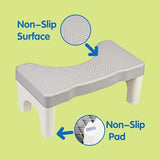 2 Pack Toilet Stool, Bathroom Squat Stool, Poop Stool for Adults, Plastic Potty Stool