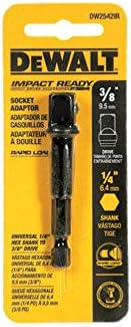 DEWALT 1/4-In. Hex Shank to 3/8-In. Socket Adapter