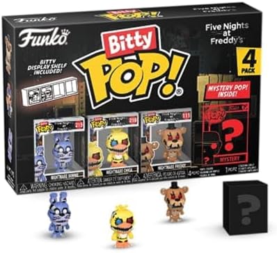 Funko Bitty POP! Five Nights at Freddy's (FNAF)- Nightmare Bonnie and A Surprise Mystery Mini Figure - 0.9 Inch (2.2 Cm) Collectable - Gift Idea