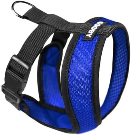 Gooby Comfort X Head In Harness - Blue, X-Large - No Pull Small Dog Harness Patented Choke-Free X Frame - Perfect on the Go Dog Harness for Medium Dogs No Pull or Small Dogs for Indoor and Outdoor Use