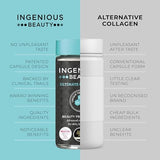 InGenious Beauty Marine Collagen Capsules 30 Day Supply Patented Technology Collagen Supplements for Women Hydrolyzed Collagen Peptides Tablets Reduce Wrinkles Rejuvinate Hair Growth Revive Nails