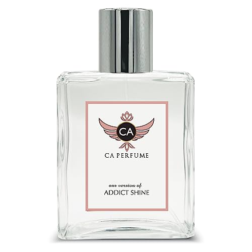 CA Perfume Impression of Addict Shine For Women Replica Fragrance Dupes Eau de Parfum Spray Bottle 3.4 Fl Oz/100ml-X1