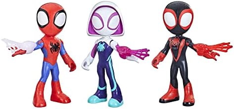 Spidey and his Amazing Friends Supersized Hero Multipack, 3 Large Action Figures, Marvel Preschool Super Hero Toy, Ages 3 and Up, 9 Inches (Amazon Exclusive)