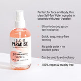 Isle of Paradise Self Tanning Water, Light (Sunkissed Glow) - Color Correcting Self Tan Spray for Bright and Even Skin, Vegan and Cruelty Free, 6.76 Fl Oz