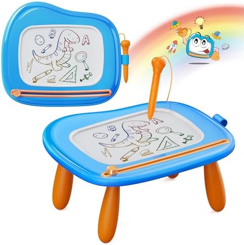 Smasiagon Magnetic Drawing Board for Kids - Toddler Toys for Age 1-2 Boys Girls - Educational Learning Toys for 1 2 3 Year Old Baby Birthday Gifts (Blue)