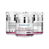 Approved Science Estrobelle - Estrogen Support Cream - Plant Based - Hormone-Free - 1.7 Fl Oz. each - Lemongrass Scent - 3 Month Supply