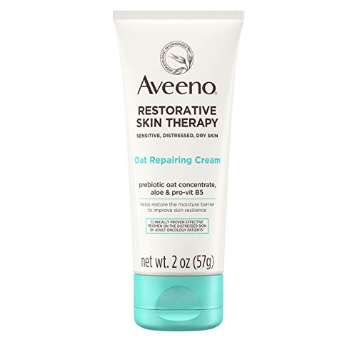 Aveeno Restorative Skin Therapy Moisturizing Oat Repairing Cream for Sensitive, 2.0 Ounce (Pack of 48)
