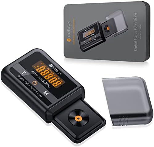 Neoteck 0.005g/100g Professional Turntable Stylus Force Gauge Scale with Touch Screen and Backlight LCD for Tonearm Phono Cartridge, Nonmagnetic and High Precision