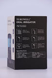 TUREWELL Water Flossing Oral Irrigator, 600ML Dental Water Teeth Cleaner 10 Adjustable Pressure, Electric Oral Flosser for Teeth/Braces, 8 Water Jet Tips for Family (Black)