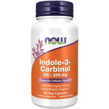 NOW Foods Supplements, Indole-3-Carbinol 200 mg with Flax Lignan Extract, 60 Veg Capsules