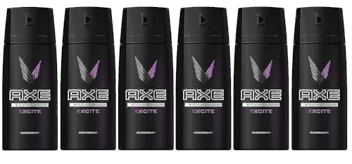 AXE Body Spray Deodorant Excite 150 ml (Pack of 6)