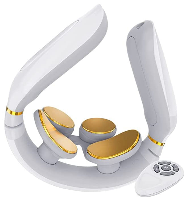 Tianfucen Cordless Neck Massager with Heat，3 Model 15 Levels Electric Neck Massager for Pain Relieve，Portable Massager Neck Relaxer.