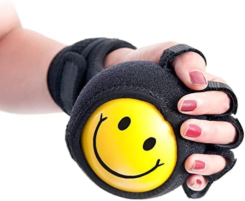 Anti-spasticity Ball Splint Hand Finger for Hand Stroke Hemiplegia Finger Recovery Spasm Dystonia Hemiplegia Finger Training Hand Functional Impairment for Children and Men and Women (Medium)