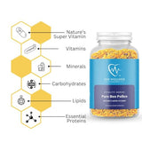 The Wellness Company Pure Natural Bee Pollen | Full of Natural of Vitamins, Minerals, Carbohydrates, Lipids, and Essential Proteins | Beneficial for Allergies and Circulation | Vegan, Gluten-Free