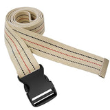 Premium Patient Transfer/Walking Gait Belt with Plastic Quick Release Buckle - Beige 72"L x 2"