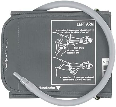 Blood Pressure Cuff Replacement - Compatible with Omron Series 5 & Most BP Monitors - Universal Cuff for Adults, Seniors & Elderly (Large)