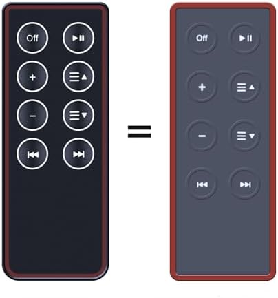 Replacement Remote Control fit for Bose SoundDock Series II 2,III 3,&Portable Music System, for Bose Portable Digital Music Sound Speaker System N123, 310100-0100