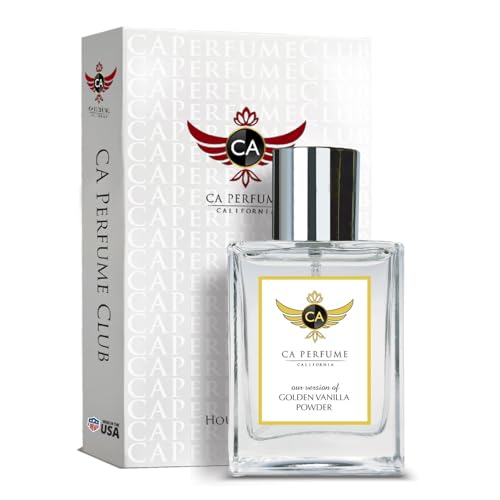 CA Perfume Impression of Golden Vanilla Powder Women & Men Fragrance Spray Bottle 1.7 Fl Oz/50ml