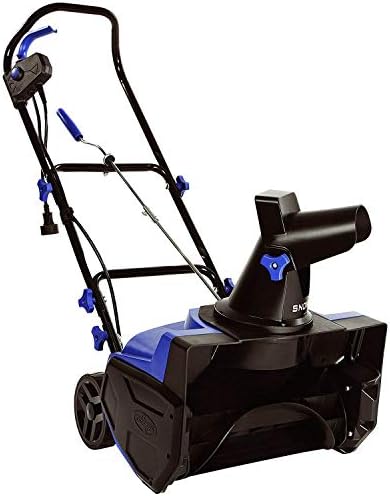Snow Joe Electric Snow Blower, Push Snow Thrower for Driveway Snow Removal, Blue