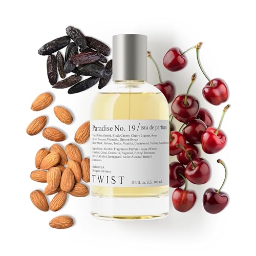 Twist - Paradise No. 19 - Eau De Parfum Inspired by Tom Ford's Lost Cherry, Long-Lasting Perfume for Women & Men, Paraben Free, Vegan, Clean Ingredients, Unisex Fragrance - Spray 100 ml | 3.4 fl. oz.